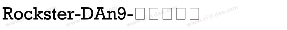 Rockster-DAn9字体转换