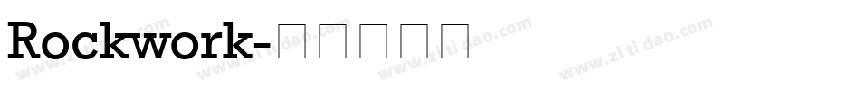 Rockwork字体转换