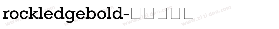 rockledgebold字体转换