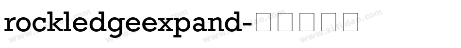 rockledgeexpand字体转换