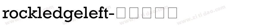 rockledgeleft字体转换
