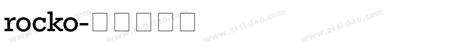 rocko字体转换