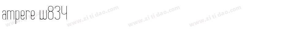 Ampere-W834字体转换