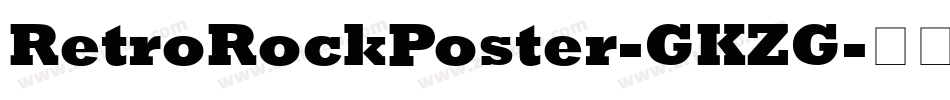 RetroRockPoster-GKZG字体转换