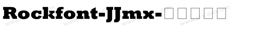 Rockfont-JJmx字体转换