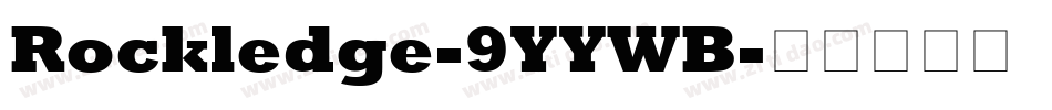 Rockledge-9YYWB字体转换
