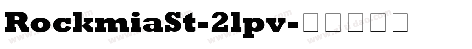 RockmiaSt-2lpv字体转换