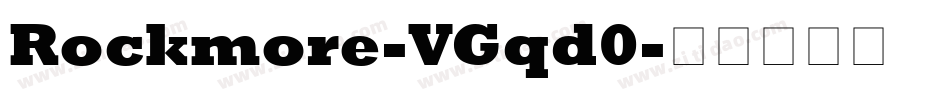 Rockmore-VGqd0字体转换