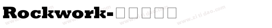 Rockwork字体转换