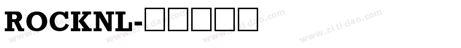 ROCKNL字体转换