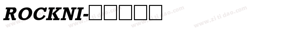 ROCKNI字体转换