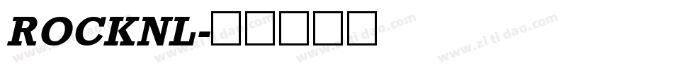 ROCKNL字体转换