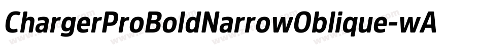 ChargerProBoldNarrowOblique-wAe2字体转换