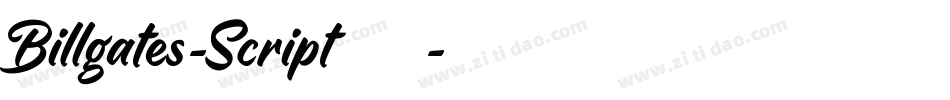 Billgates-Script转换器字体转换