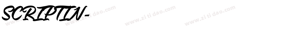 SCRIPTIN字体转换