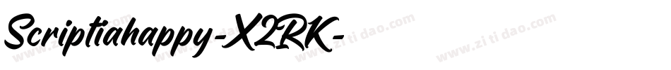 Scriptiahappy-X2RK字体转换