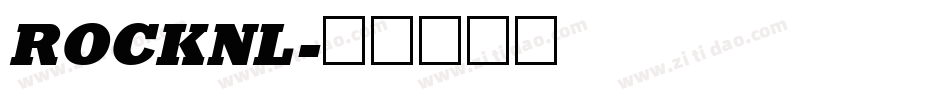 ROCKNL字体转换