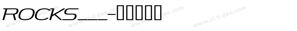 ROCKS___字体转换
