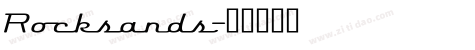 Rocksands字体转换