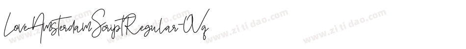 LoveAmsterdamScriptRegular-OVqwe字体转换 LoveAmsterdamScriptRegular-OVqwe字体转换