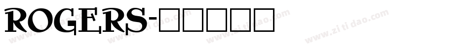 ROGERS字体转换