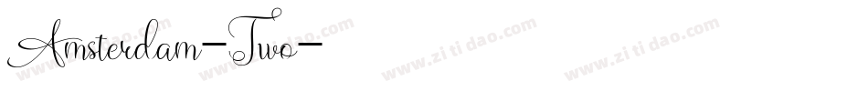 Amsterdam-Two字体转换