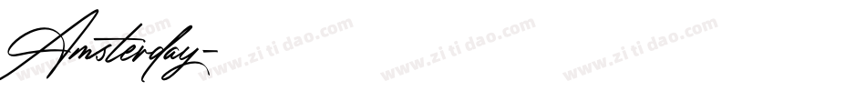 Amsterday字体转换