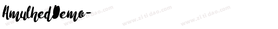 AmulhedDemo字体转换