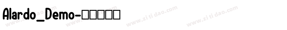 Alardo_Demo字体转换