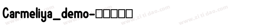 Carmeliya_demo字体转换