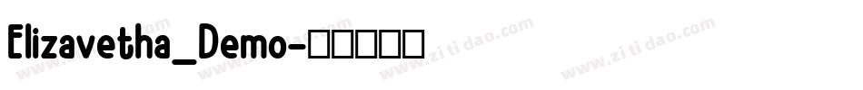 Elizavetha_Demo字体转换