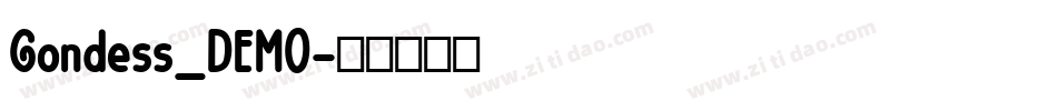 Gondess_DEMO字体转换