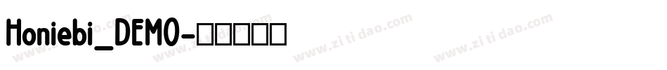 Honiebi_DEMO字体转换