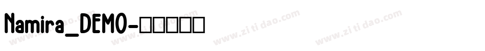 Namira_DEMO字体转换