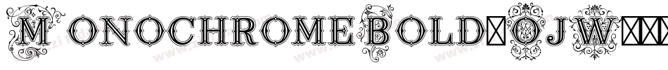 MonochromeBold-OjW4字体转换
