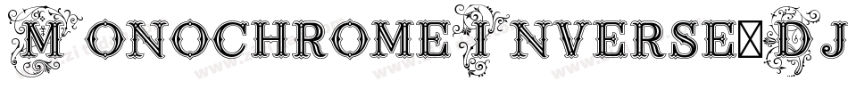 MonochromeInverse-DjeW字体转换
