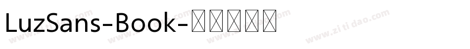 LuzSans-Book字体转换