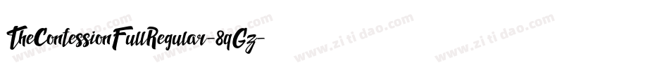 TheConfessionFullRegular-8qGz字体转换