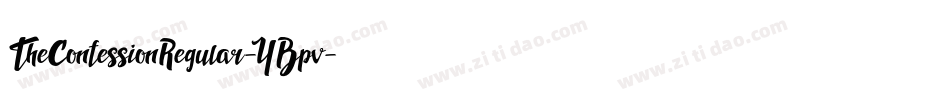TheConfessionRegular-YBpv字体转换