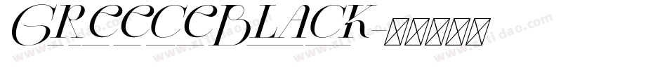 GreeceBlack字体转换