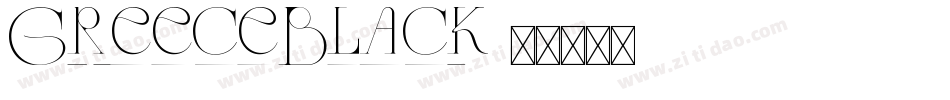 GreeceBlack字体转换