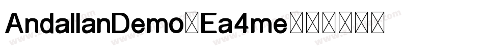 AndallanDemo-Ea4me字体转换