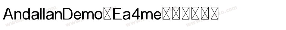 AndallanDemo-Ea4me字体转换