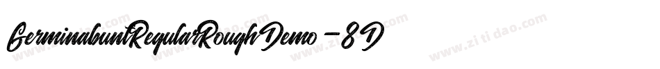 GerminabuntRegularRoughDemo-8Dvg字体转换