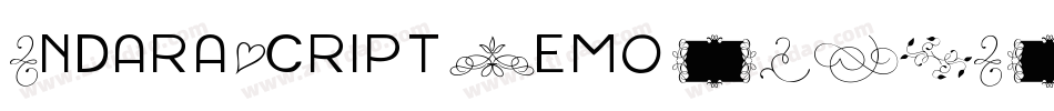 AndaraScriptDemo-R27A字体转换
