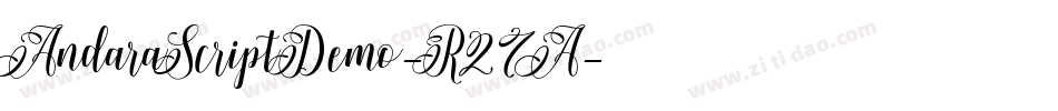 AndaraScriptDemo-R27A字体转换