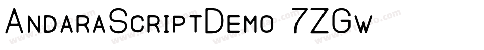 AndaraScriptDemo-7ZGw字体转换