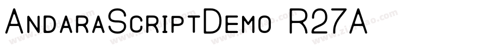 AndaraScriptDemo-R27A字体转换
