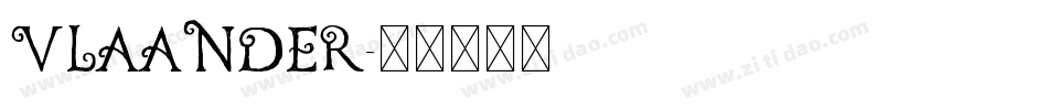VLAANDER字体转换
