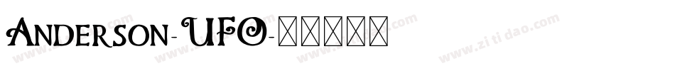 Anderson-UFO字体转换
